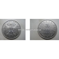 3 Mark 1922 A - Deutsches Reich